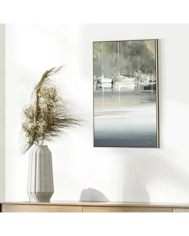 Art Marketing - Canvas Framed Print, Peaceful Mooring - PRE ORDER FOUR WEEK DELIVERY - Posters, Prints, & Visual ArtworkPosters, Prints, & Visual Artwork - Lulu Loves Home