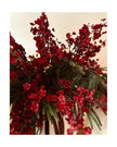 Artificial Christmas Burgundy Gypsophelia Stem