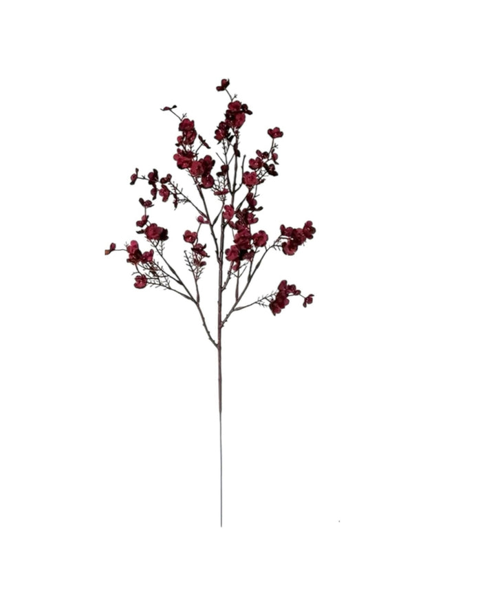 Artificial Christmas Burgundy Gypsophelia Stem