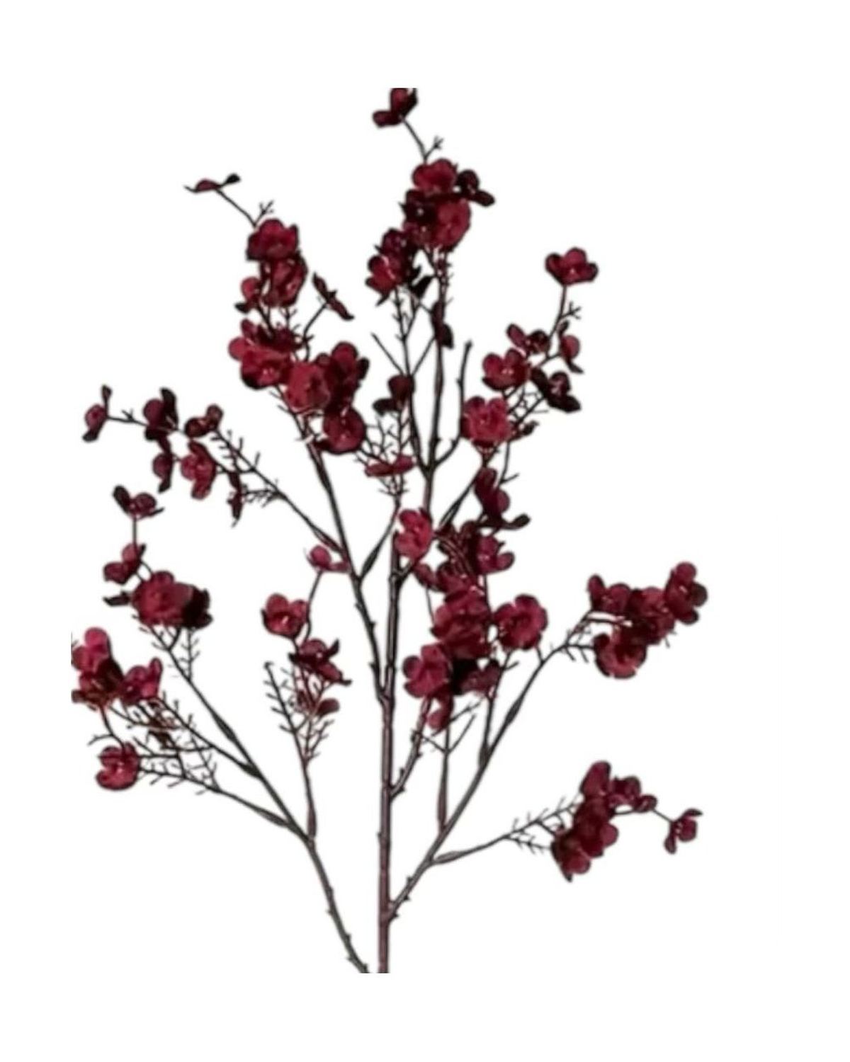 Artificial Christmas Burgundy Gypsophelia Stem