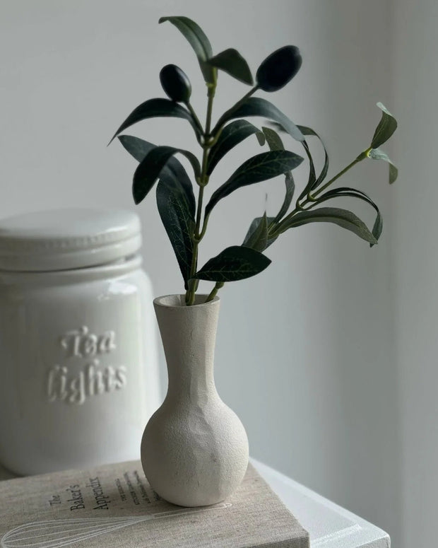 Artificial Olive Branch Mini – Mediterranean Faux Stem - Faux Plants & FlowersFaux Plants & Flowers - Lulu Loves Home