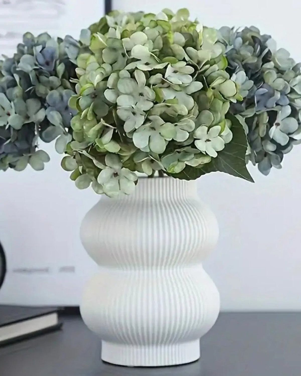 Artificial Short Sage Green Hydrangea Stem - Faux Plants & FlowersFaux Plants & Flowers - Lulu Loves Home