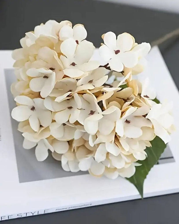 Artificial Short Soft Cream Hydrangea Stem - Faux Plants & FlowersFaux Plants & Flowers - Lulu Loves Home