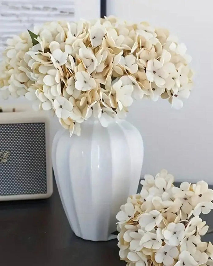 Artificial Short Soft Cream Hydrangea Stem - Faux Plants & FlowersFaux Plants & Flowers - Lulu Loves Home