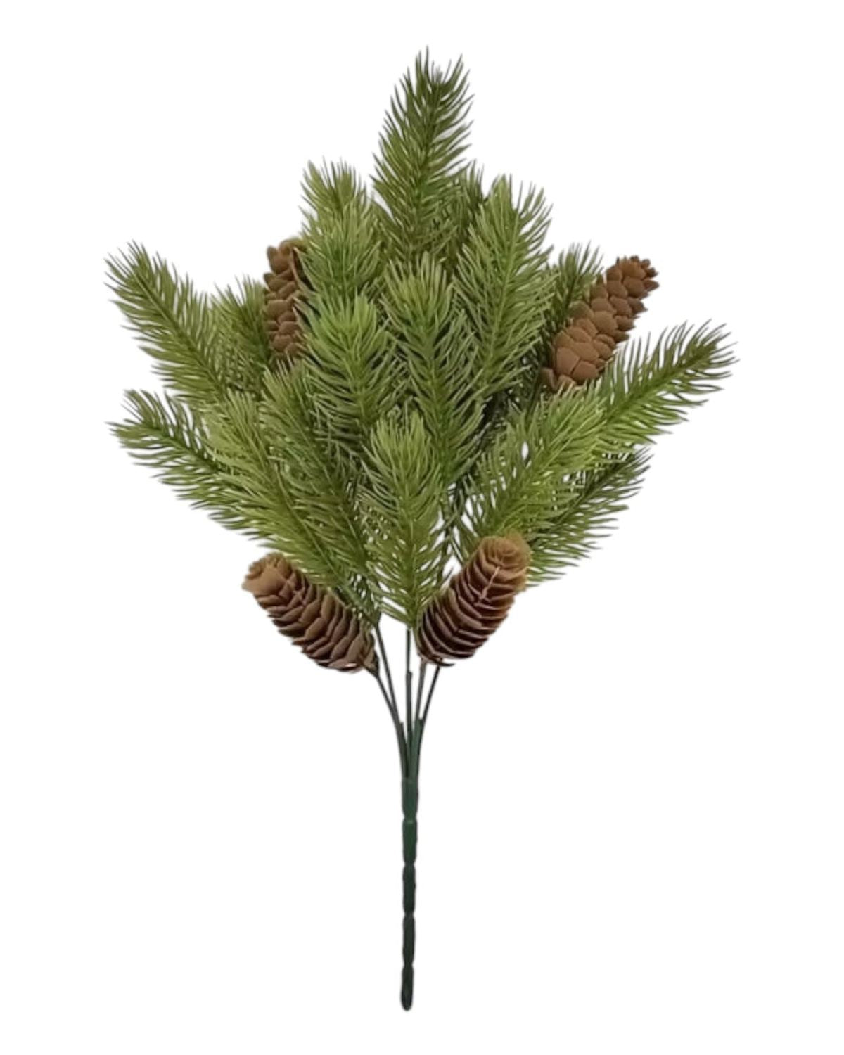 Artificial Spruce And Pinecone Stem