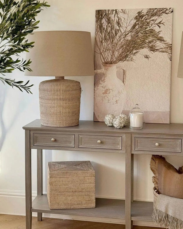 Artisan Weave - Rattan Large Table Lamp - Home DecorHome Decor - Lulu Loves Home