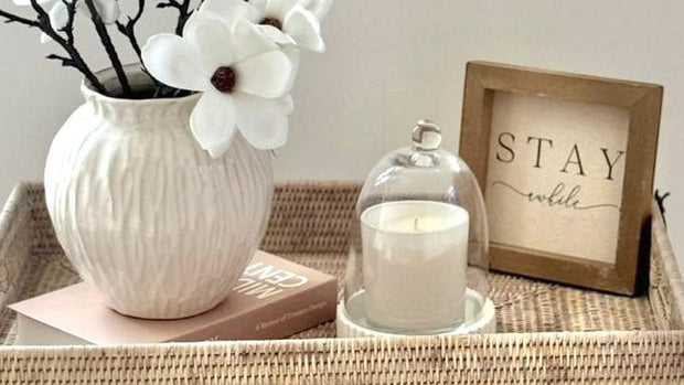 Artisan Weave - Rattan Rectangle Tripod Side Table