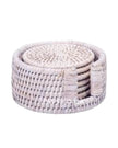 Artisan Weave - Rattan Coaster Set & Holder - Lulu Loves Home Lulu Loves Home 