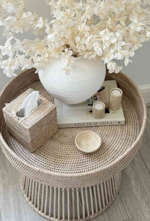Artisan Weave - Rattan Round Side Table