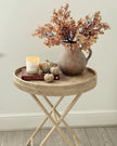 Artisan Weave - Rattan Round Tripod Side Table - Furniture & MirrorsFurniture & Mirrors - Lulu Loves Home