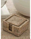 Artisan Weave - Rattan Square Coaster Set & Holder