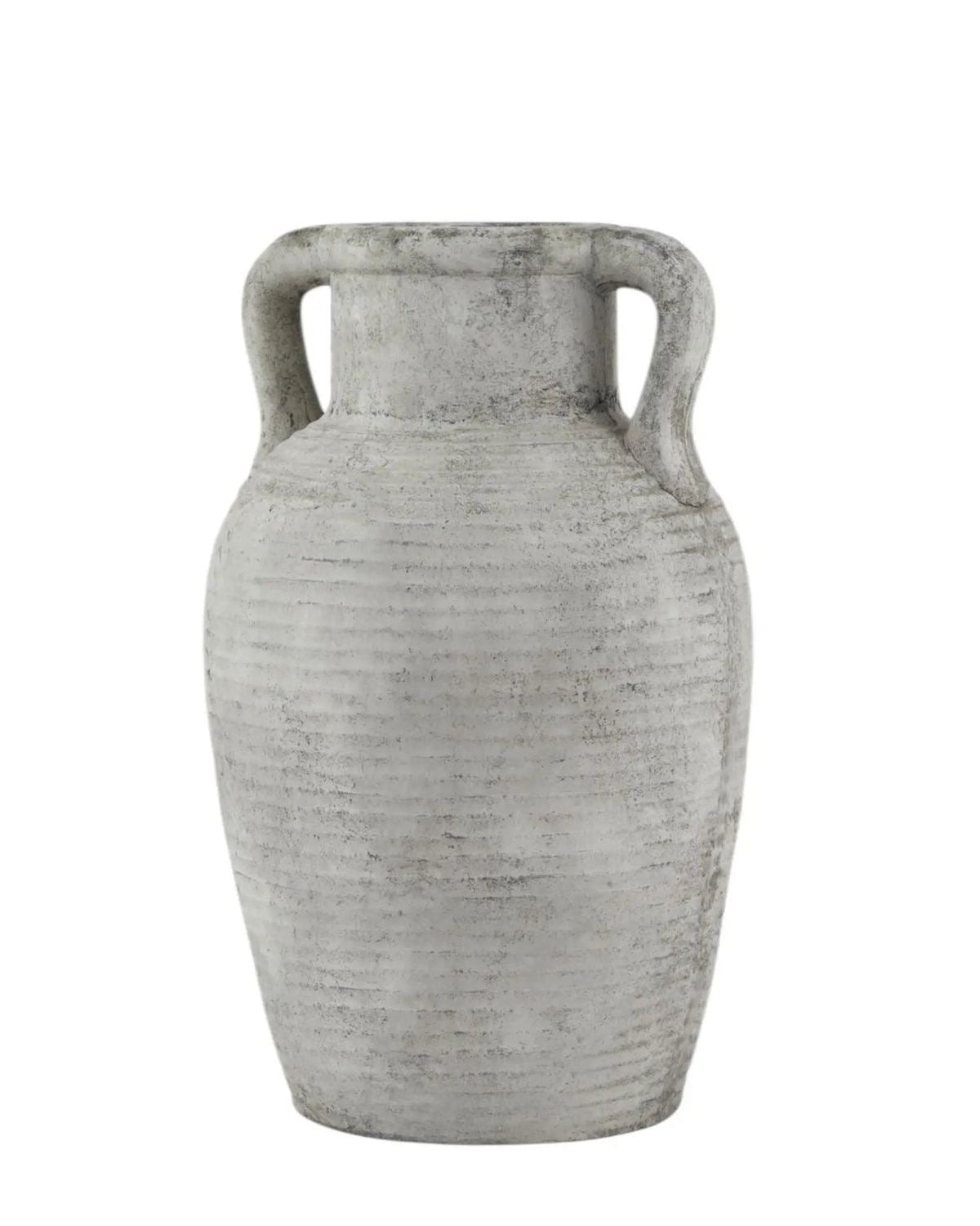 Neutral Stone Amphora Vase - VasesVases - Lulu Loves Home