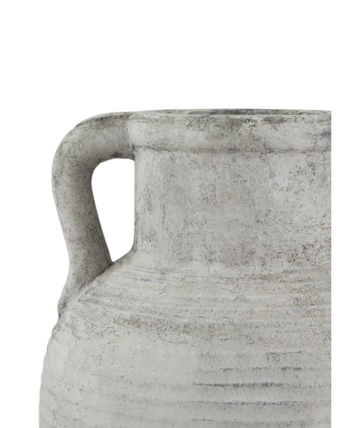 Neutral Stone Amphora Vase - VasesVases - Lulu Loves Home