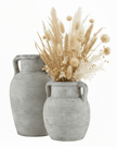 Athena Neutral Stone Amphora Vase