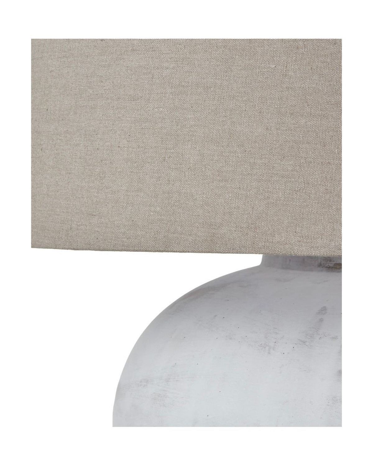 Athena Stone Natural Ribbed Lamp