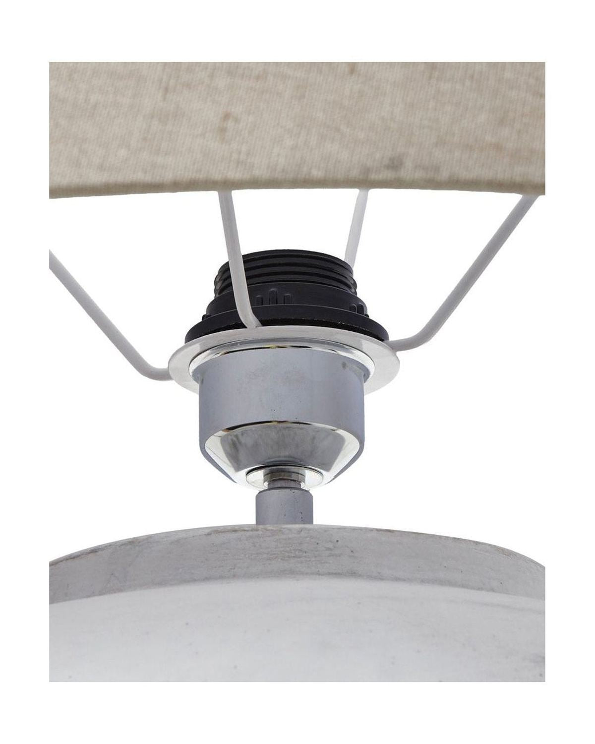 Athena Stone Natural Ribbed Lamp