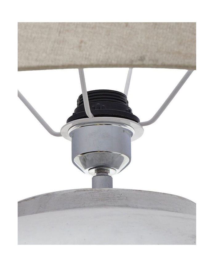 Athena Stone Natural Ribbed Lamp