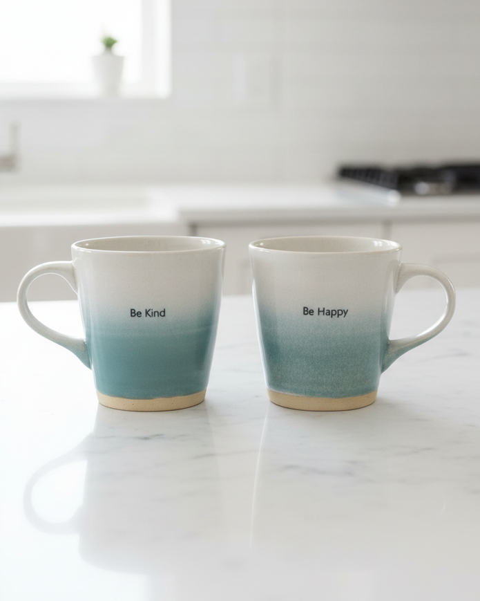 Teal Blue Stoneware Mug
