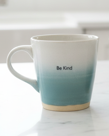 Teal Blue Stoneware Mug