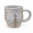 Embossed Frosted Pine Trees Mug