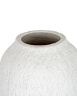 Ashen white matte tall vase from Hill Interiors, showcasing a sleek ceramic design suitable for modern home decor.