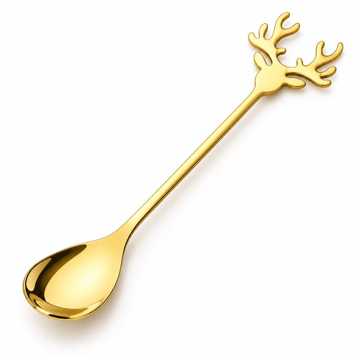 Reindeer Gold Spoon