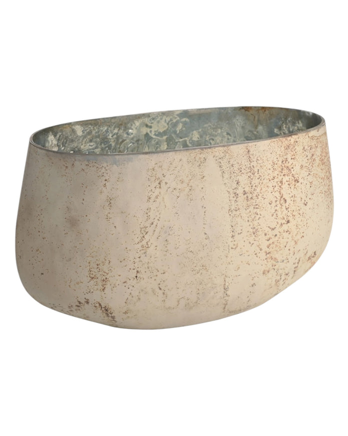Natural Luxe Beige Bowl Vase