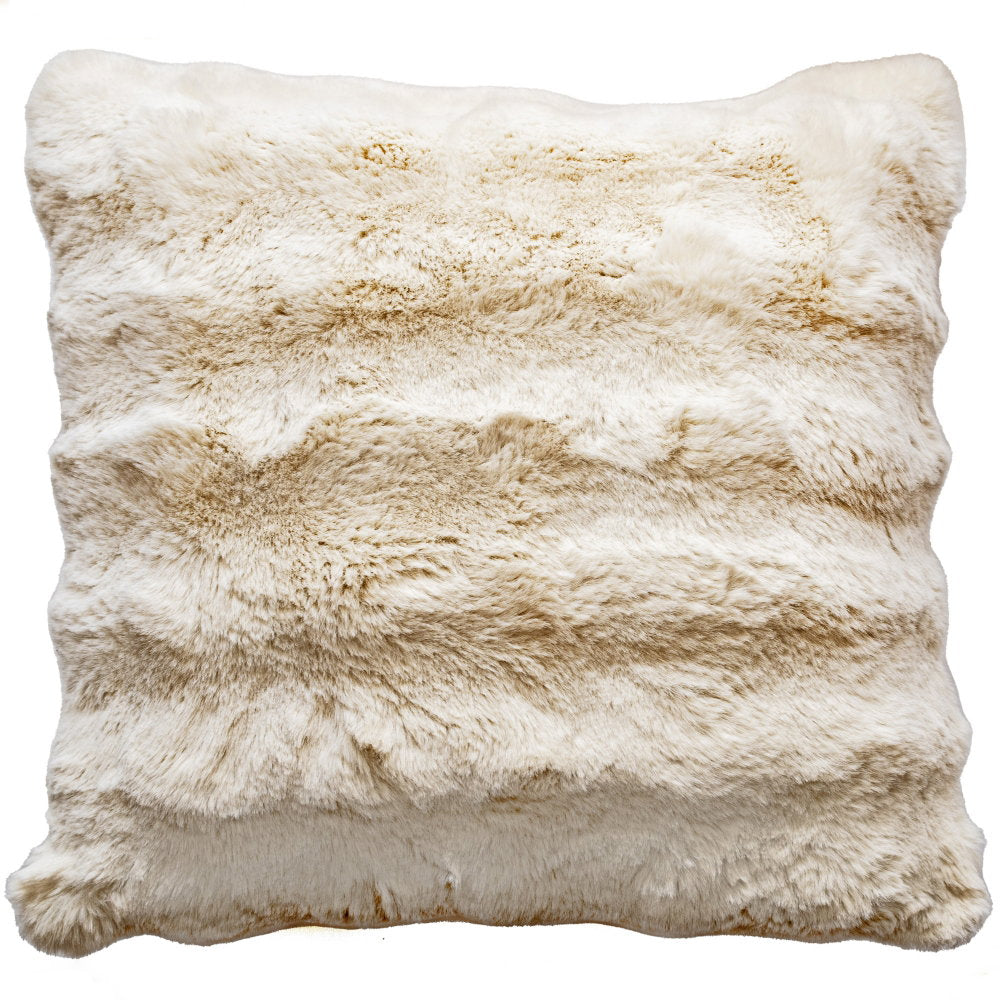 Cream Luxury Faux Fur Cushion