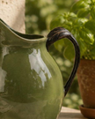 Olive Green Jug Reactive Glaze
