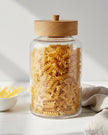 Glass Jar With Wooden Lid