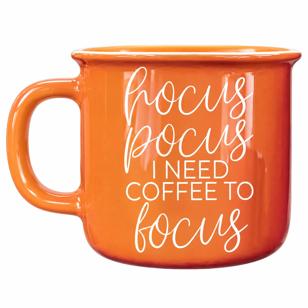 Orange Ceramic Hocus Pocus Coffee Mug