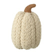 Tall Cream Natural Pumpkin Decoration