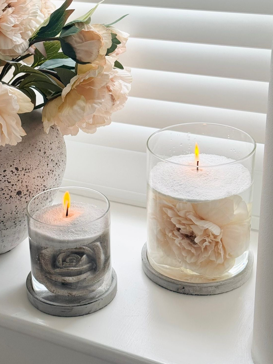 Athena Stone Natural Hurricane Candle Lantern