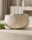 Natural Luxe Beige Bowl Vase