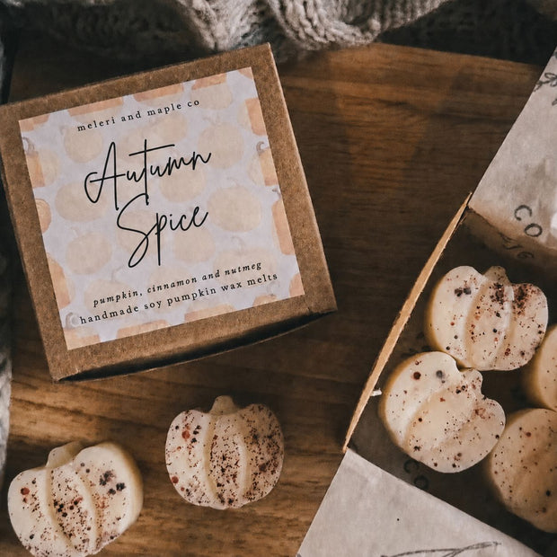 Scented Wax Melt Autumn Pumpkin Patch Box - Autumn Spice
