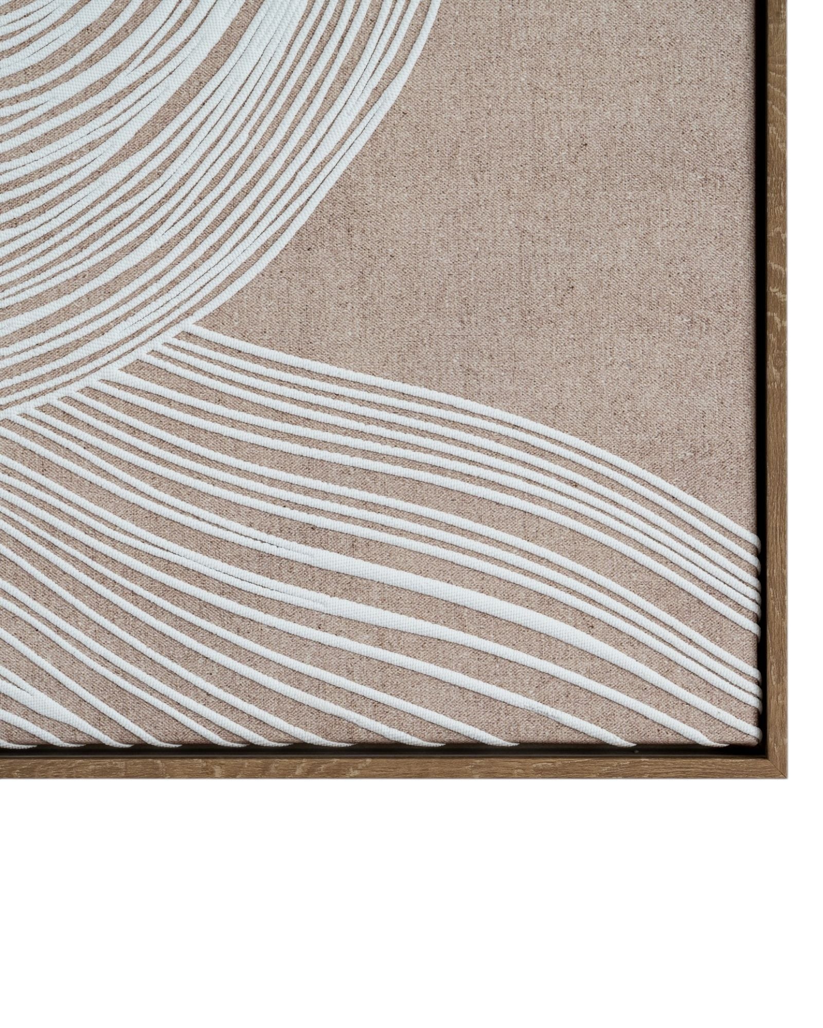 Neutral Clayre Line framed canvas wall art by Hill Interiors featuring a stylish, modern design for home decor.
