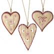 Hanging Wooden Red Heart