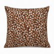 Rust Brown Print Cushion Cover