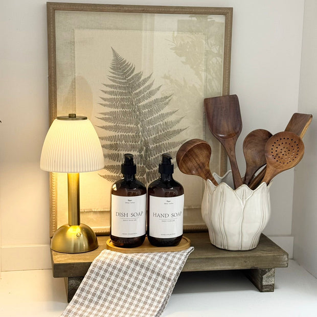 Natural wooden rectangle rustic display riser by Gisela Graham, small or large home decor piece with a textured wood finish.