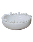 Extra Large White Bobble Edged Bowl