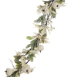 White Luxury Pumpkin Garland