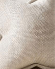 Cream woven design cushion cover from Starlight Express featuring soft woven fabric with intricate textured pattern.
