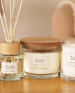 London Wax Company Triple Wick Lidded Candle - Amber & Vanilla
