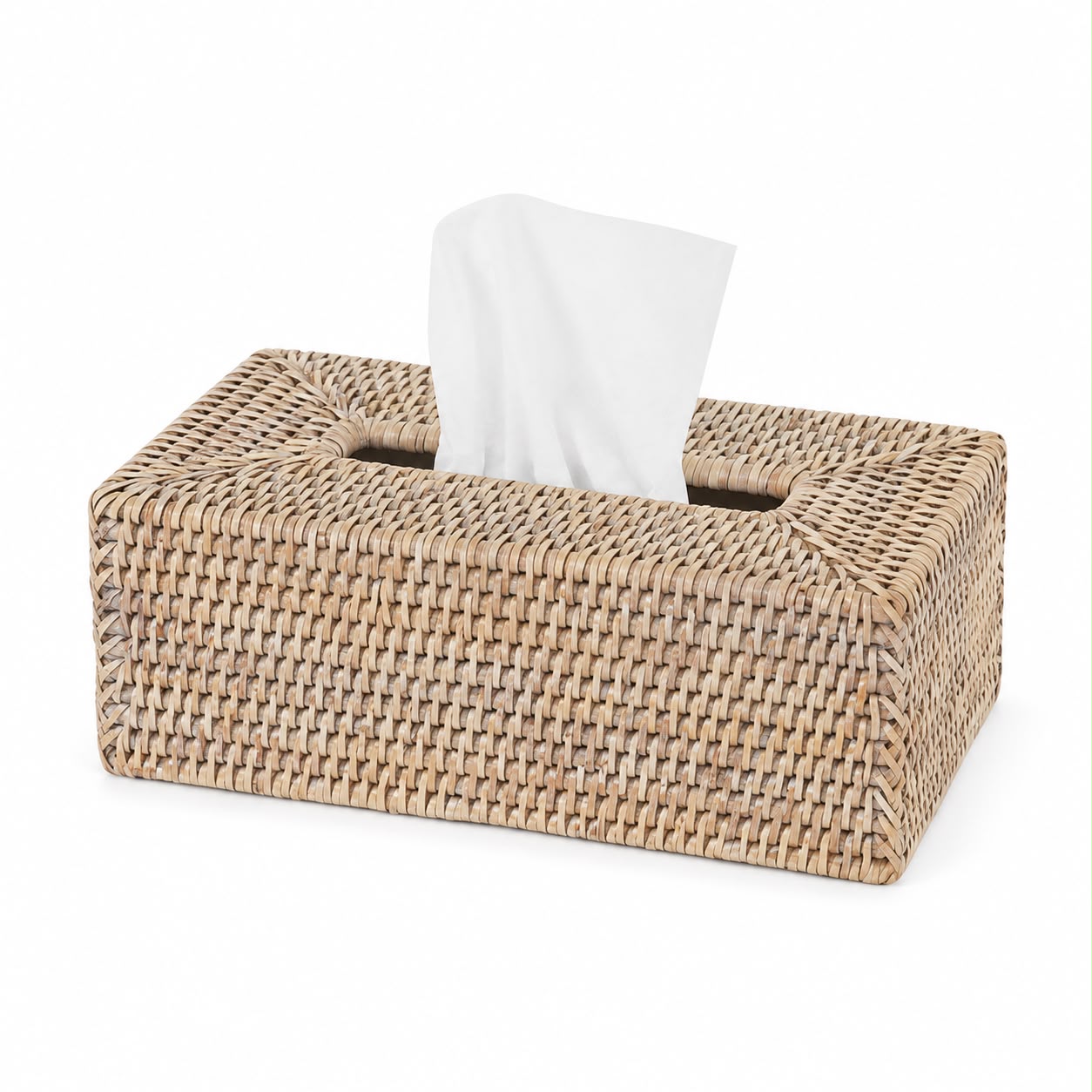 Wickham Rattan Oblong Tissue Box