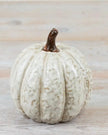 Neutral Ceramic Pumpkin Decor