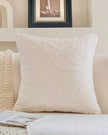 Ivory cream leaf embossed cushion cover by Starlight Express, soft furnishings with elegant textured leaf pattern.
