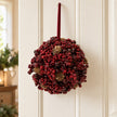 Luxury Hanging Burgundy Berry Ball