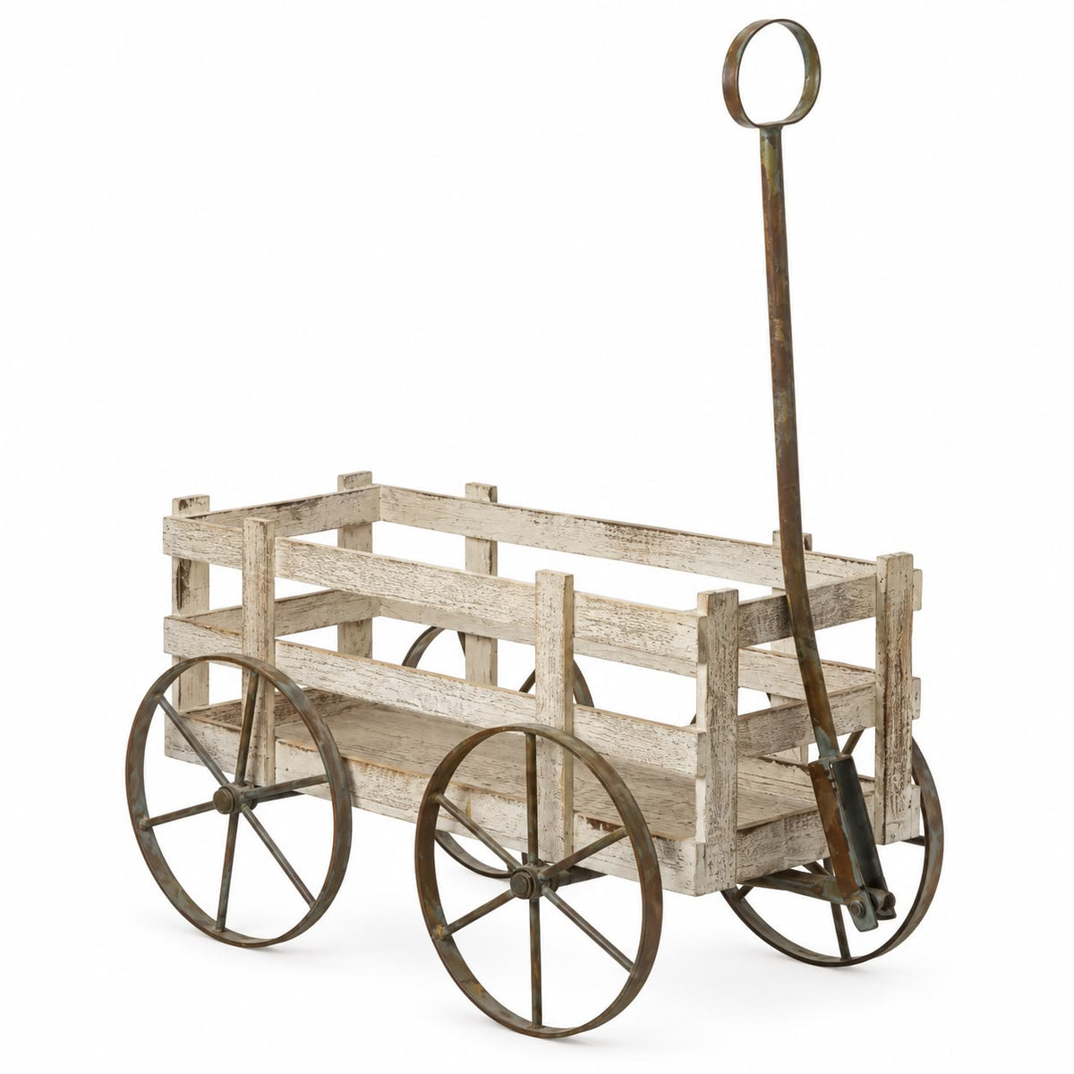 Wooden Market Flower Cart