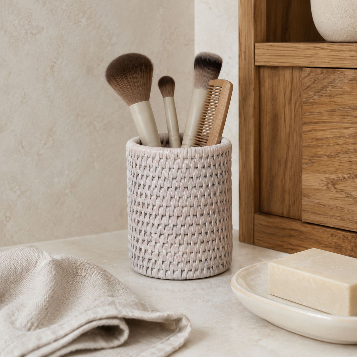 Rattan Pen Or Storage Pot