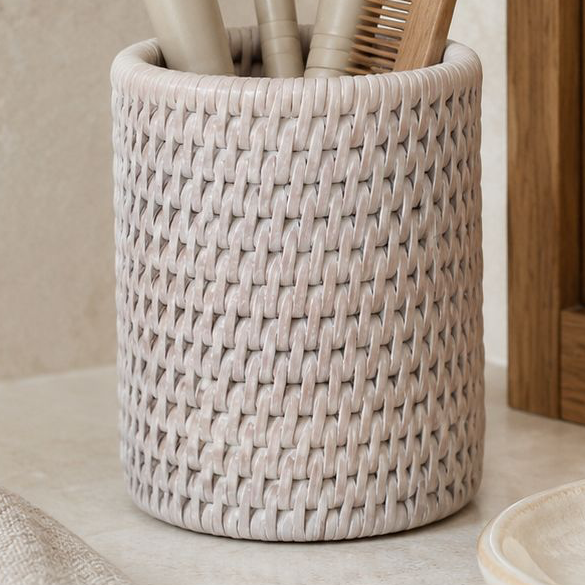 Wickham Rattan Pen Or Storage Pot
